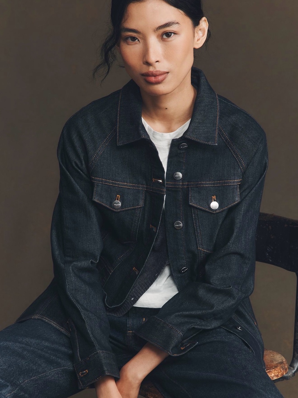 Anthropologie Denim Peplum Jacket NWT Small